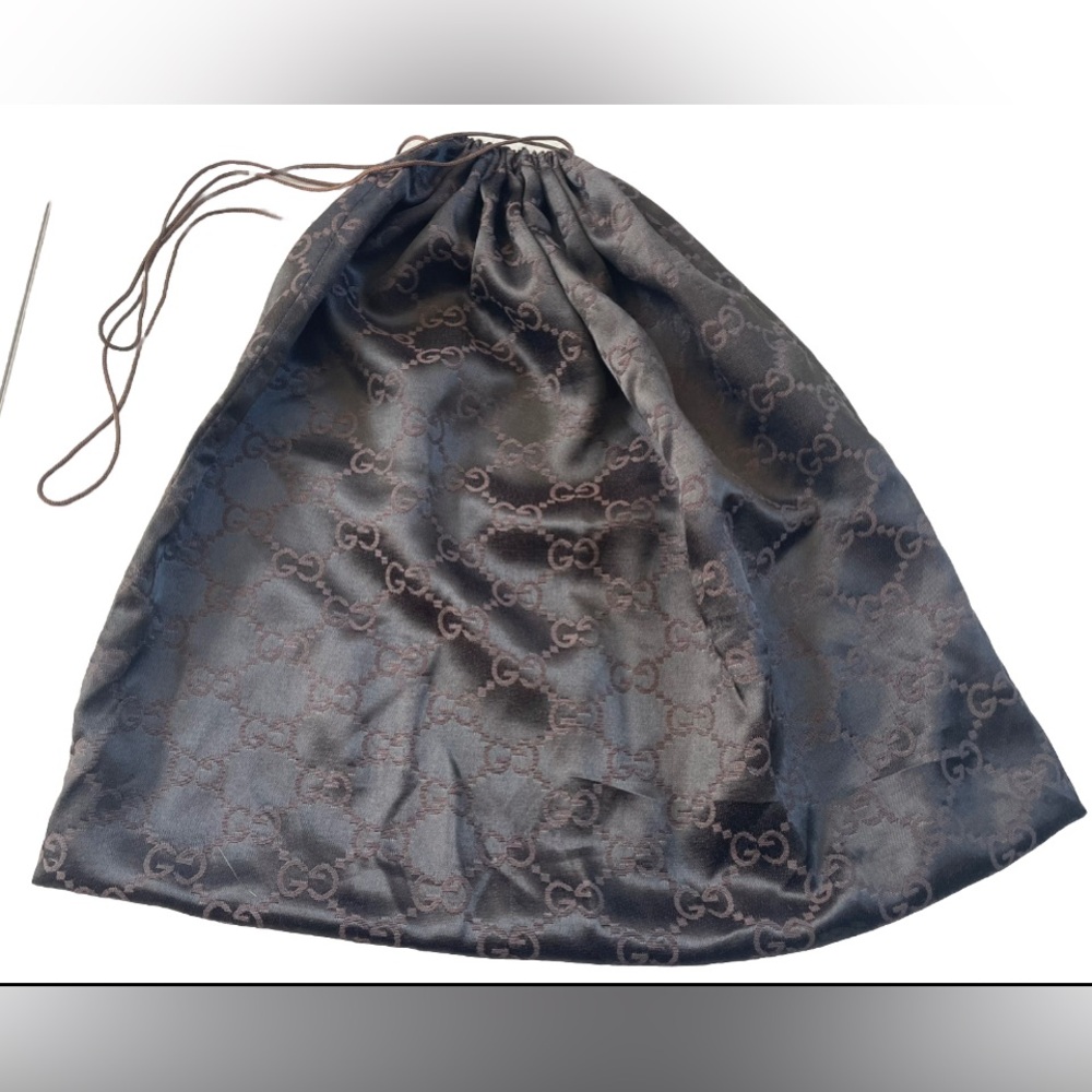 Gucci GG Brown Drawstring Dust Bag 17” x 15”